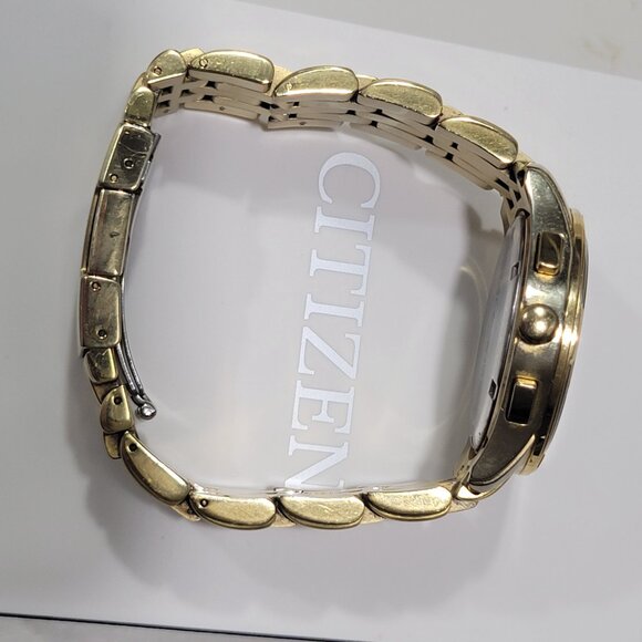 Citizen Eco Drive Mens Gold & Diamond BL8042-54E Perpetual Calendar - Picture 5 of 11